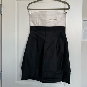 BCB MaxAzria Strapless Black & White Dress